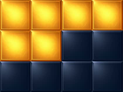 A grid of house windows, the top rows glowing gold and the lower rows still dark.