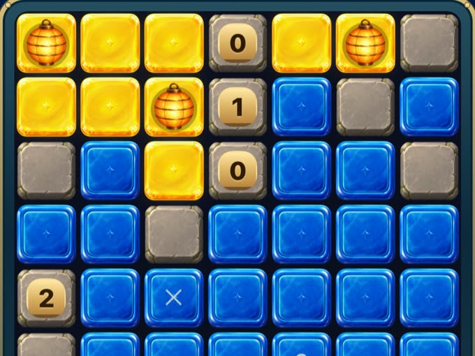 Lantern light spreading across a puzzle board